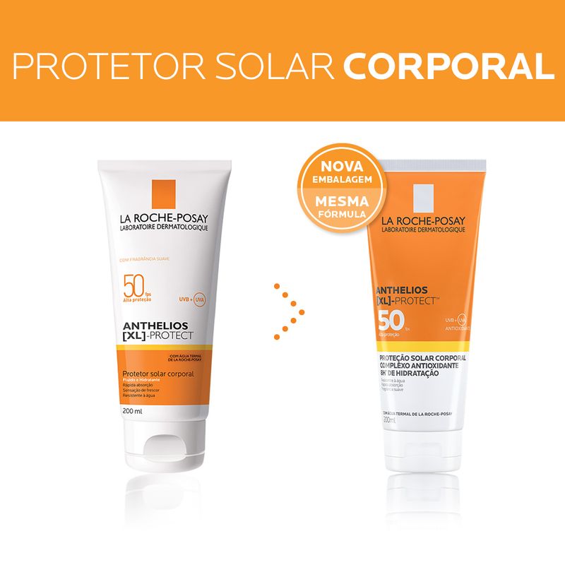 Protetor Solar Corporal La Roche-Posay - Anthelios XL Protect Corpo FPS50 200ml
