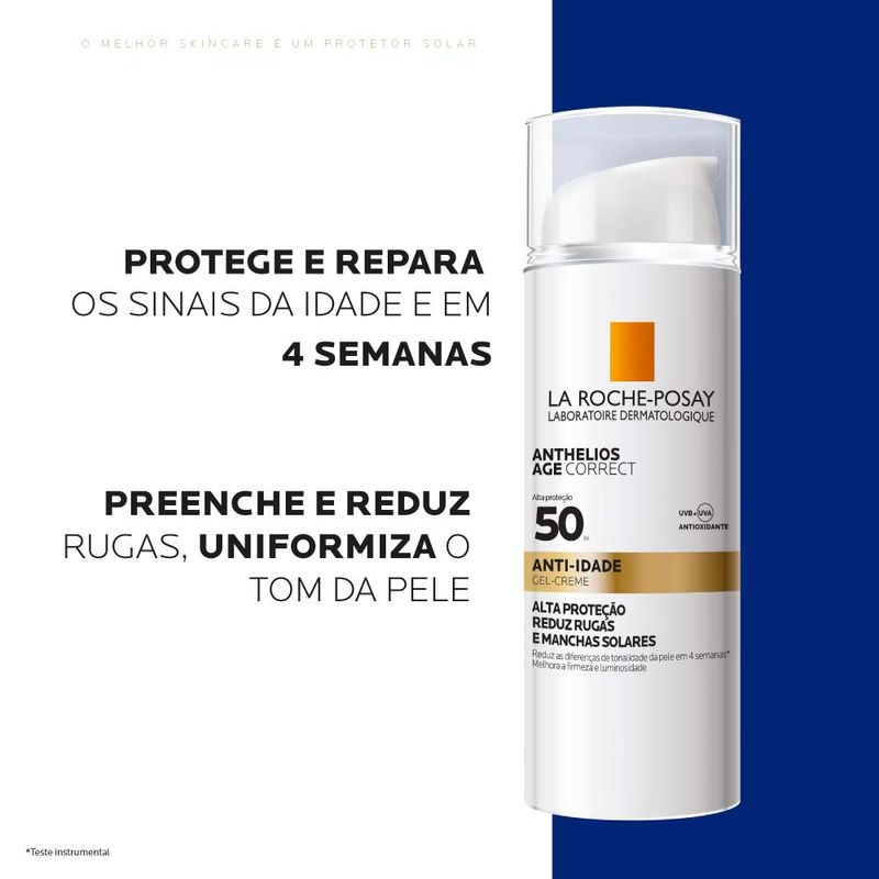 Protetor Solar Facial La Roche-Posay - Anthelios Age Correct Fps50 50g